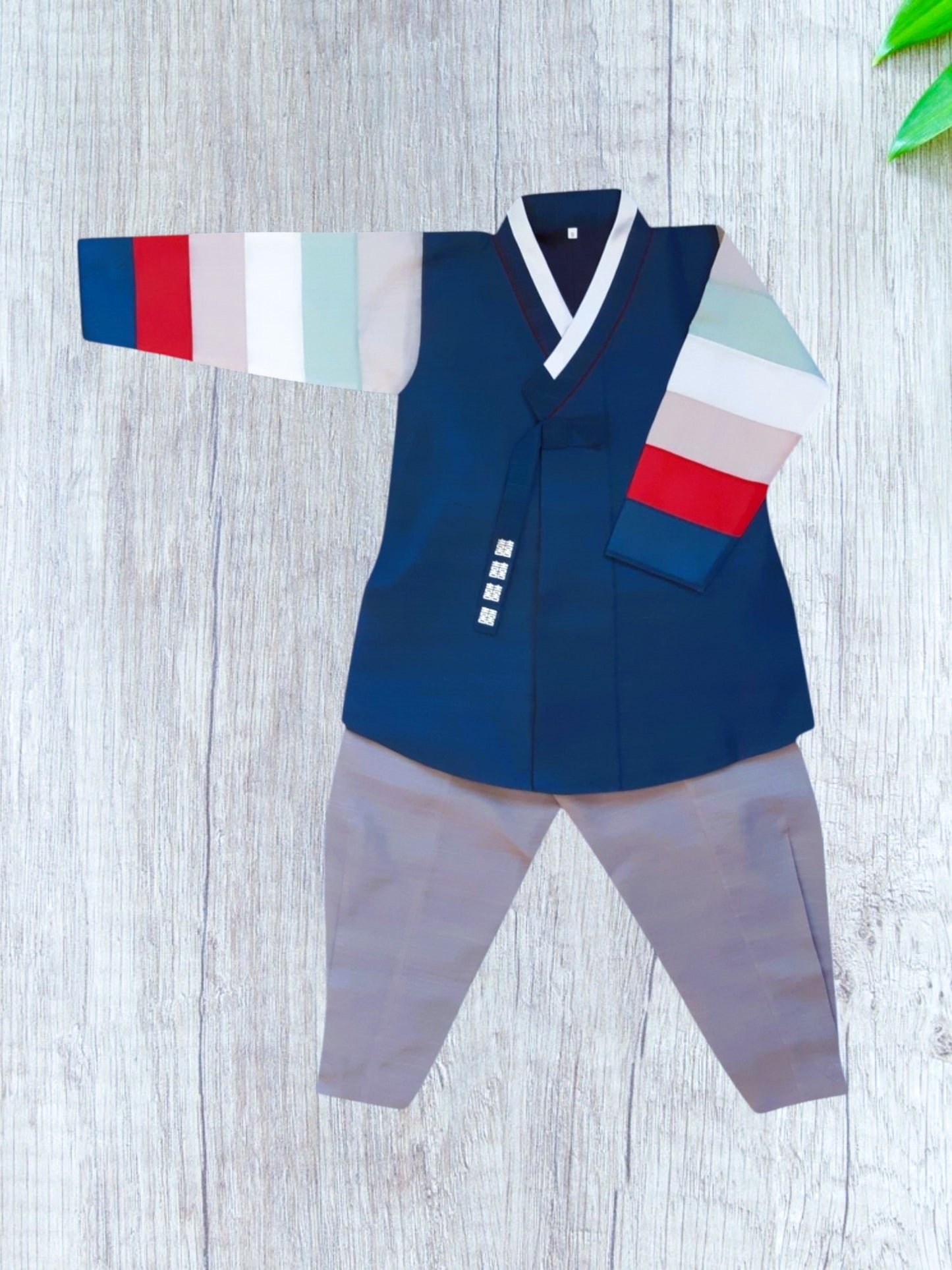 Navy Hanbok Boy, Korean traditional costume for boys, Kids hanbok