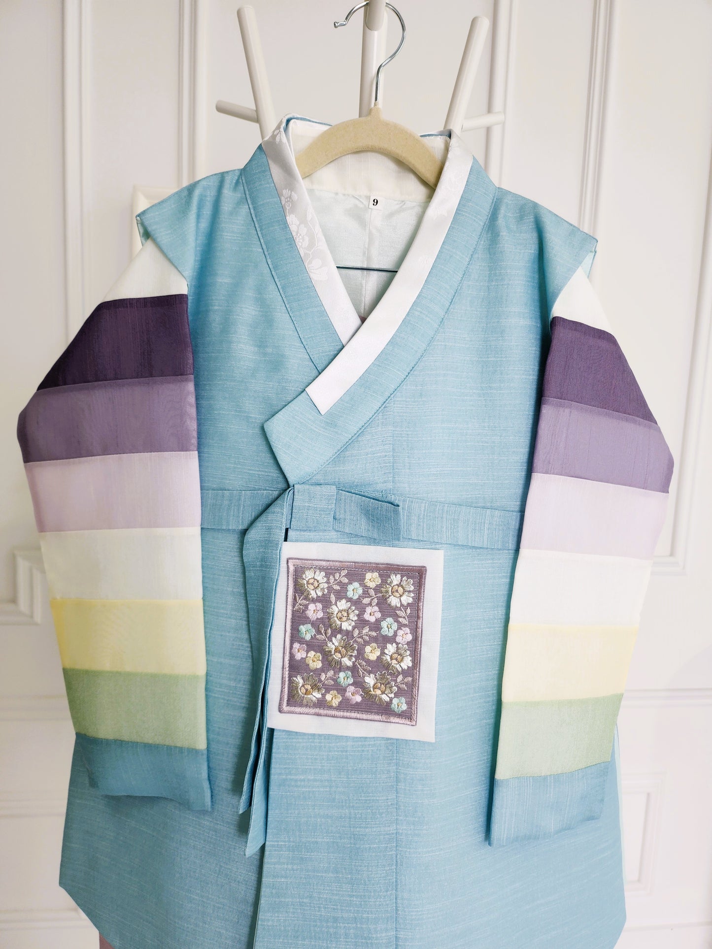 Light Blue Hanbok Boy, Korean traditional costume for boys, Kids hanbok