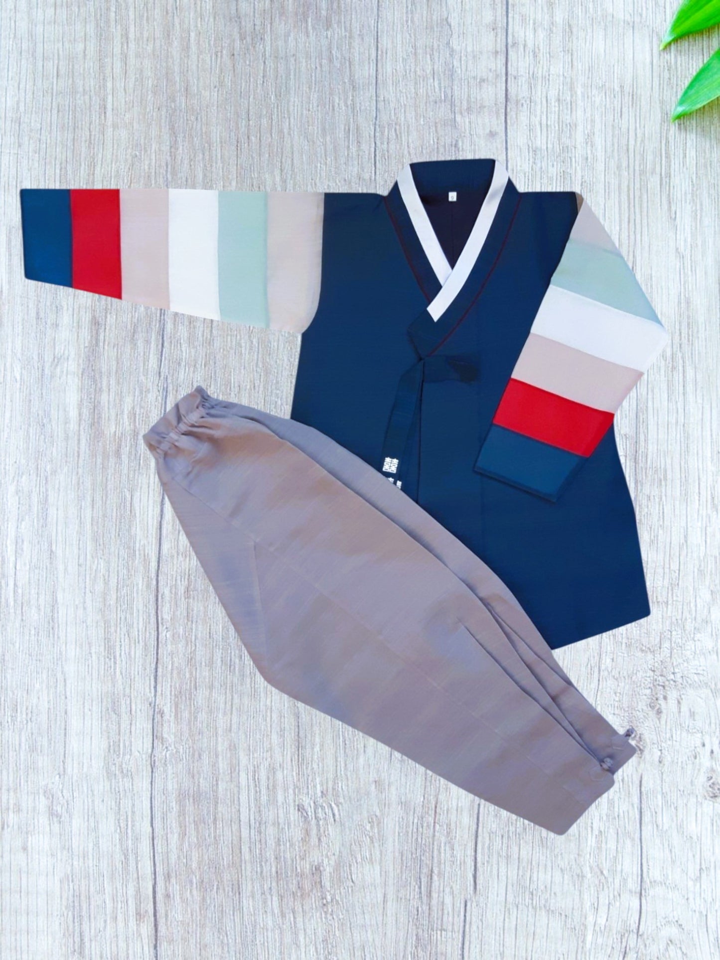 Navy Hanbok Boy, Korean traditional costume for boys, Kids hanbok