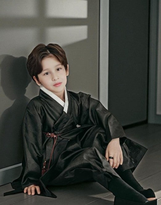 Saja Boys Hanbok, Korean traditional costume for boys, Kids hanbok, K-pop demon hunters, Jinu
