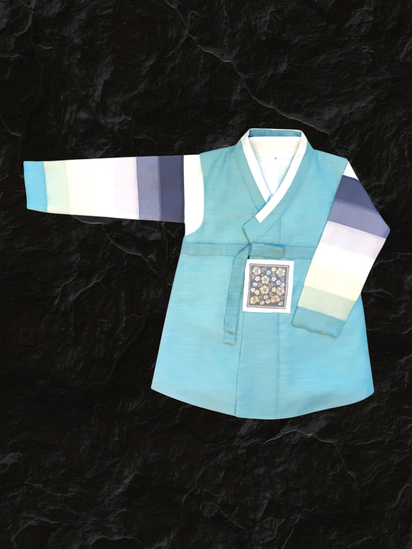 Light Blue Hanbok Boy, Korean traditional costume for boys, Kids hanbok