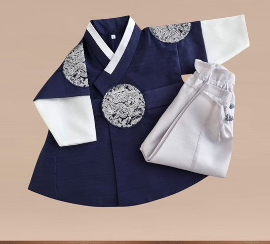 King Hanbok Boy, Korean traditional costume for boys, Kids hanbok