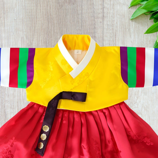 Saekdong Hanbok girl, Korean traditional costume for girls, Kids hanbok