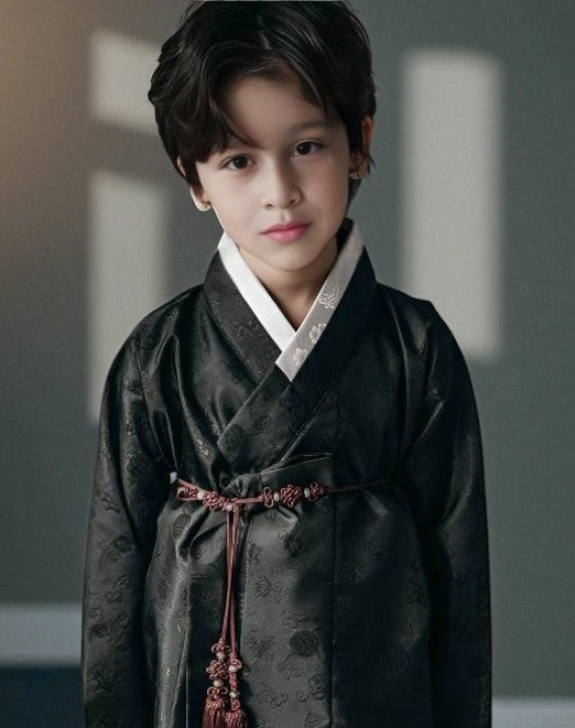 Saja Boys Hanbok, Korean traditional costume for boys, Kids hanbok, K-pop demon hunters, Jinu