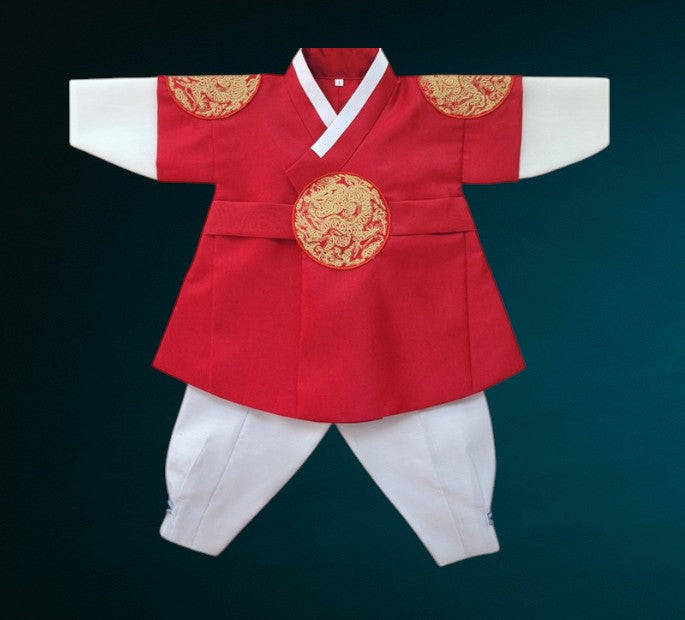 King Hanbok Boy, Korean traditional costume for boys, Kids hanbok