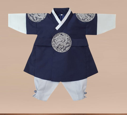 King Hanbok Boy, Korean traditional costume for boys, Kids hanbok
